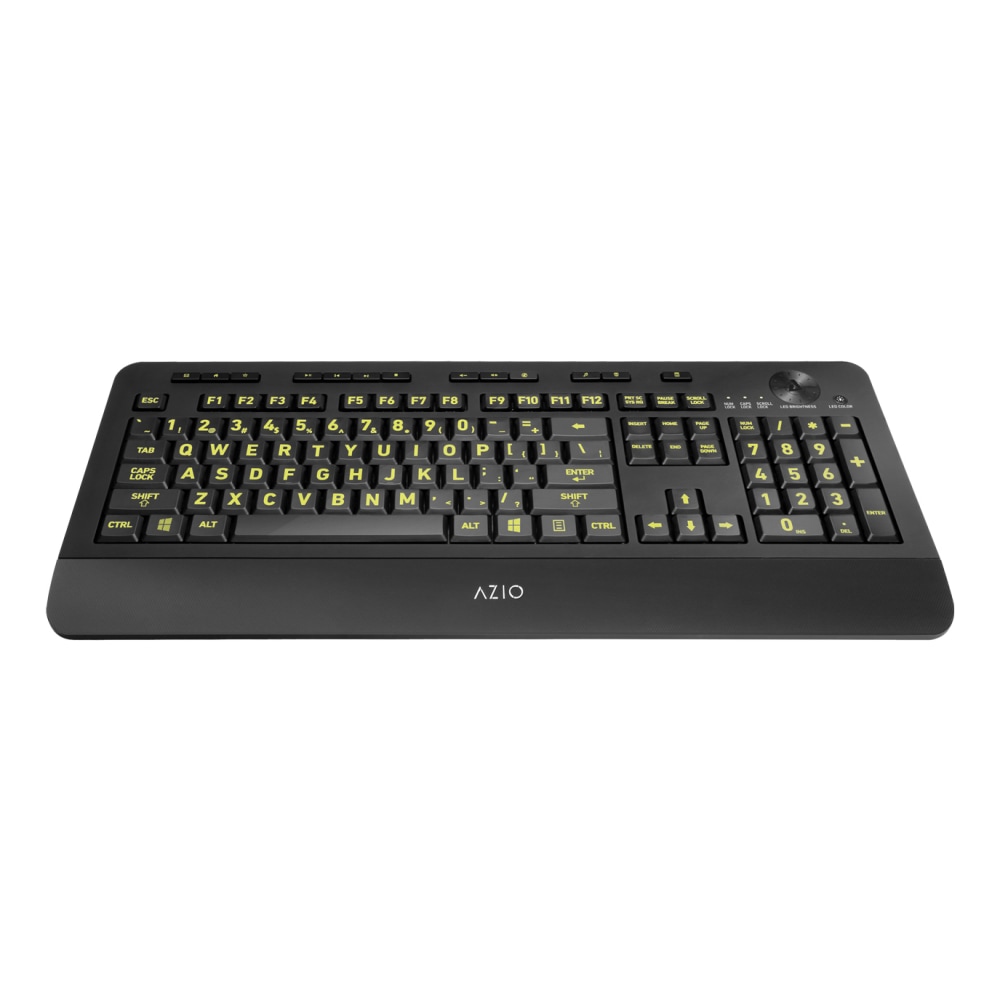 Azio KB506 Vision USB Keyboard, Black MPN:KB506