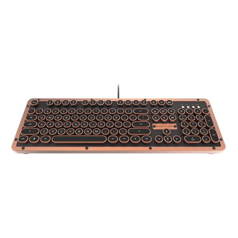 Azio Retro Classic Vintage Typewriter Mechanical USB Keyboard, Artisan, MK-RETRO-L-03-US MPN:MK-RETRO-L-03-US