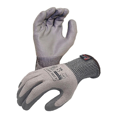Cut-Resistant Work Gloves, Cut Level A4, Dipped, Polyurethane, Smooth, S 1 PR MPN:AZ593