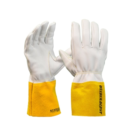 Welding Gloves, Cinched Wrist Cuff, English Thumb, Goatskin, XL, 1 PR MPN:WTIG