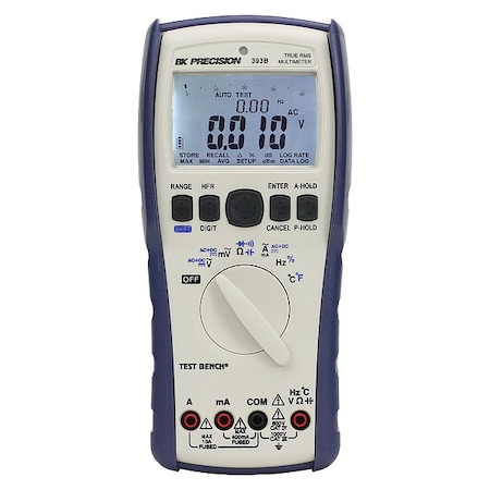Digital Multimeter, 1, 000 V Max DC, 100 V Max AC, TRMS, 100, 000 Instrument Counts, Backlit MPN:393B