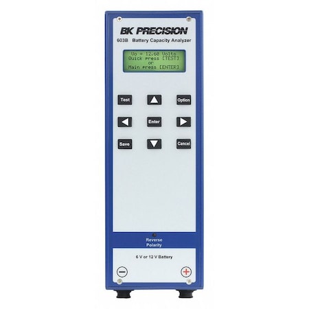 Battery Capacity Analyzer, 30VDC, LCD MPN:603B