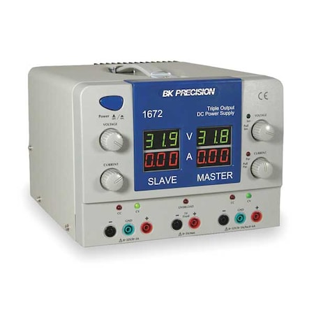 Triple Output DC Supply, 0-32 V DC, 5 V DC MPN:1672