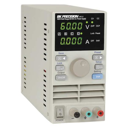 DC Power Supply, Digital, 60V, 8A, 7 in. H MPN:9111