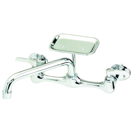 Tubular Spout With Soap Dish, Chrome, Wall MPN:123-009NL