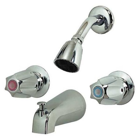 Tub and Shower Faucet Comp 2 Metal Handl MPN:221-002