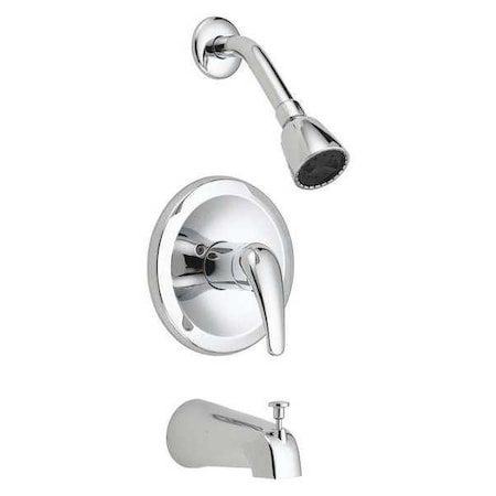 Tub and Shower Faucet, 1Lv Hand Cp Non-Pb PK6 MPN:222-225