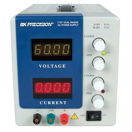 Dual Range DC Power Supply, 120/220V AC, 30V DC; 60V DC, 120 W, 3A, 2A MPN:1737