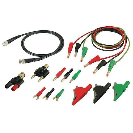 Test Leads Kit, Red/Black/Green, Silicone MPN:CC545