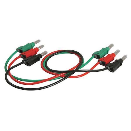 Hook Clip Test Leads, Red/Black/Green, PVC MPN:TL 9160