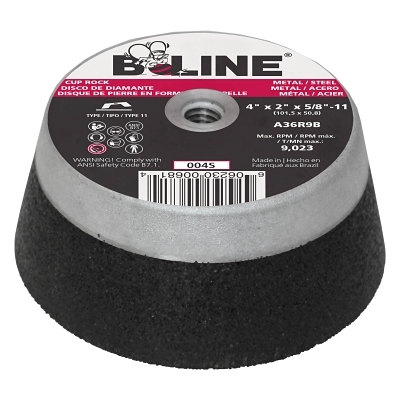 4 X 2 X 5/8-11 B-Line T11 Cup Wheel A26R9B MPN:903-004S
