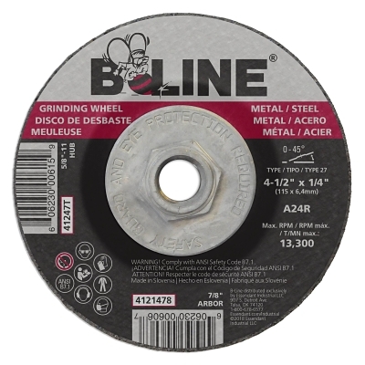 4-1/2 X 1/4 B-Line T27 Grinding Wheel A24R 5/8-1 MPN:903-41247T