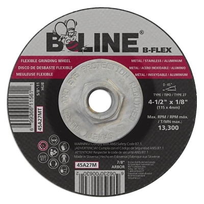 4-1/2 X 1/8 B-Line T27 B-Flex Wheel 5/7-11 MPN:903-45A27MT