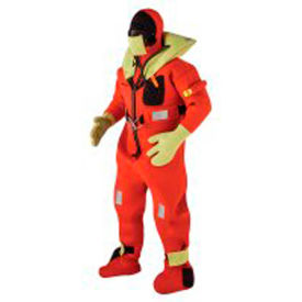 Kent 154100-200-004-13 Commercial Immersion Suit USCG/SOLAS/MED Red/Yellow Adult/Universal 154100-200-004-13