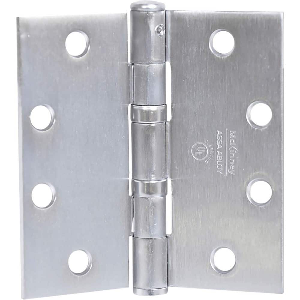 Commercial Hinges, Mount Type: Full-Mortise , Hinge Material: Steel , Length (Inch): 4-1/2 , Finish: Satin Chrome , Door Leaf Height (Decimal Inch): 4.5000  MPN:TA2714 4-1/2X4-