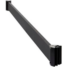 Lavi Industries Beltrac® Straight Rigid Rail Assembly 4'L Black Wrinkle Aluminum 50-RRA100/4/WB