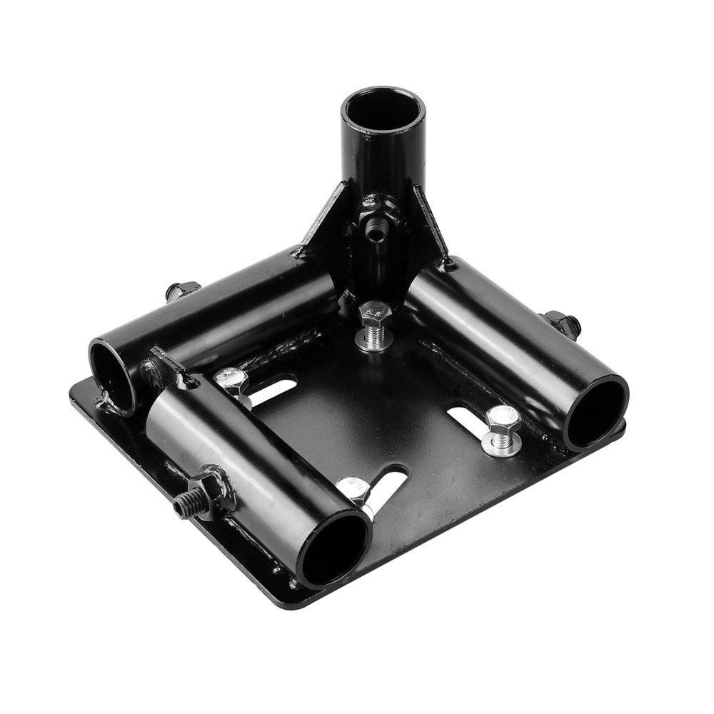 Framing Pipe Accessories; Accessory Type: Caster Plate & Hardware ; For Use With: Flexpipe Systems ; Material: Steel ; Color: Black ; UNSPSC Code: 40175300 MPN:WF-RPLATE