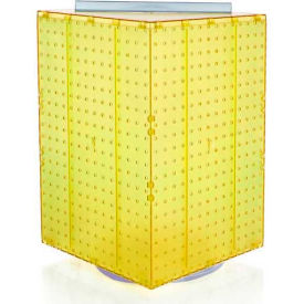 Global Approved 701414-YEL Interlocking Pegboard Countertop Display 14