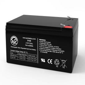 AJC® Universal Power Group BU12120 Sealed Lead Acid Replacement Battery 12Ah 12V F2 AJC-D12S-V-0-191084