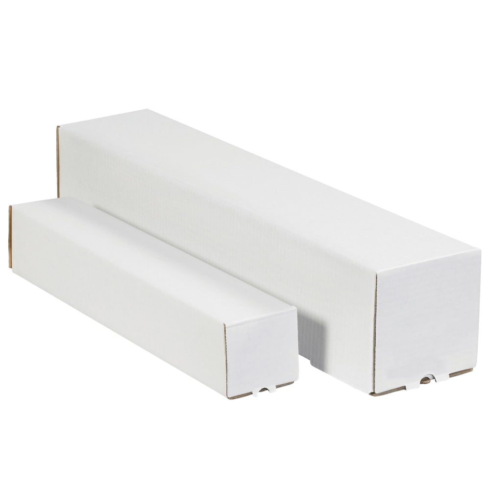 Partners Brand Square Mailing Tubes, 2inH x 2inW x 37inD, White, Pack Of 50 MPN:M2237