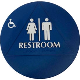 Don Jo CHS 3 Restroom Sign BL CHS 3 - Pkg Qty 10