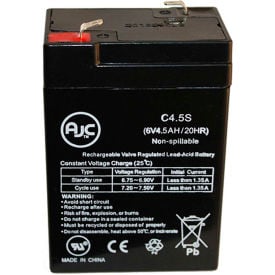 AJC® 6V 4.5Ah Sealed Lead Acid - AGM - VRLA Battery AJC-C4.5S