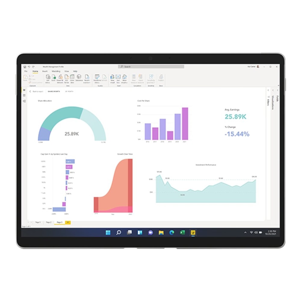 Microsoft Surface Pro 8 - Tablet - with detachable keyboard - Intel Core i5 1135G7 - Win 11 Home - Iris Xe Graphics - 8 GB RAM - 128 GB SSD - 13in touchscreen 2880 x 1920 @ 120 Hz - Wi-Fi 6 - platinum MPN:IUR-00001