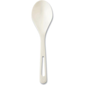World Centric® Mediumweight Soup Spoons White TPLA Compostable 1000/Carton SO-PS-B