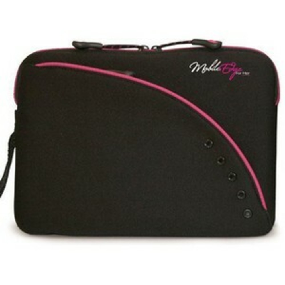 Mobile Edge UltraPortable Notebook Sleeve - 8in x 11.25in x 1.25in - Neoprene - Black, Pink MPN:MESSU1-8.9X