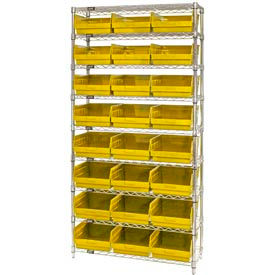 Quantum WR9-209 Chrome Wire Shelving with 24 6