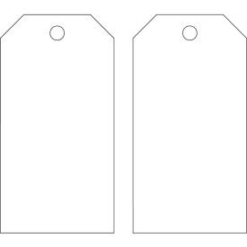 Brady® 65372 Blank Accident Prevention Tags 2 Sided 25/Pkg Polyester 3