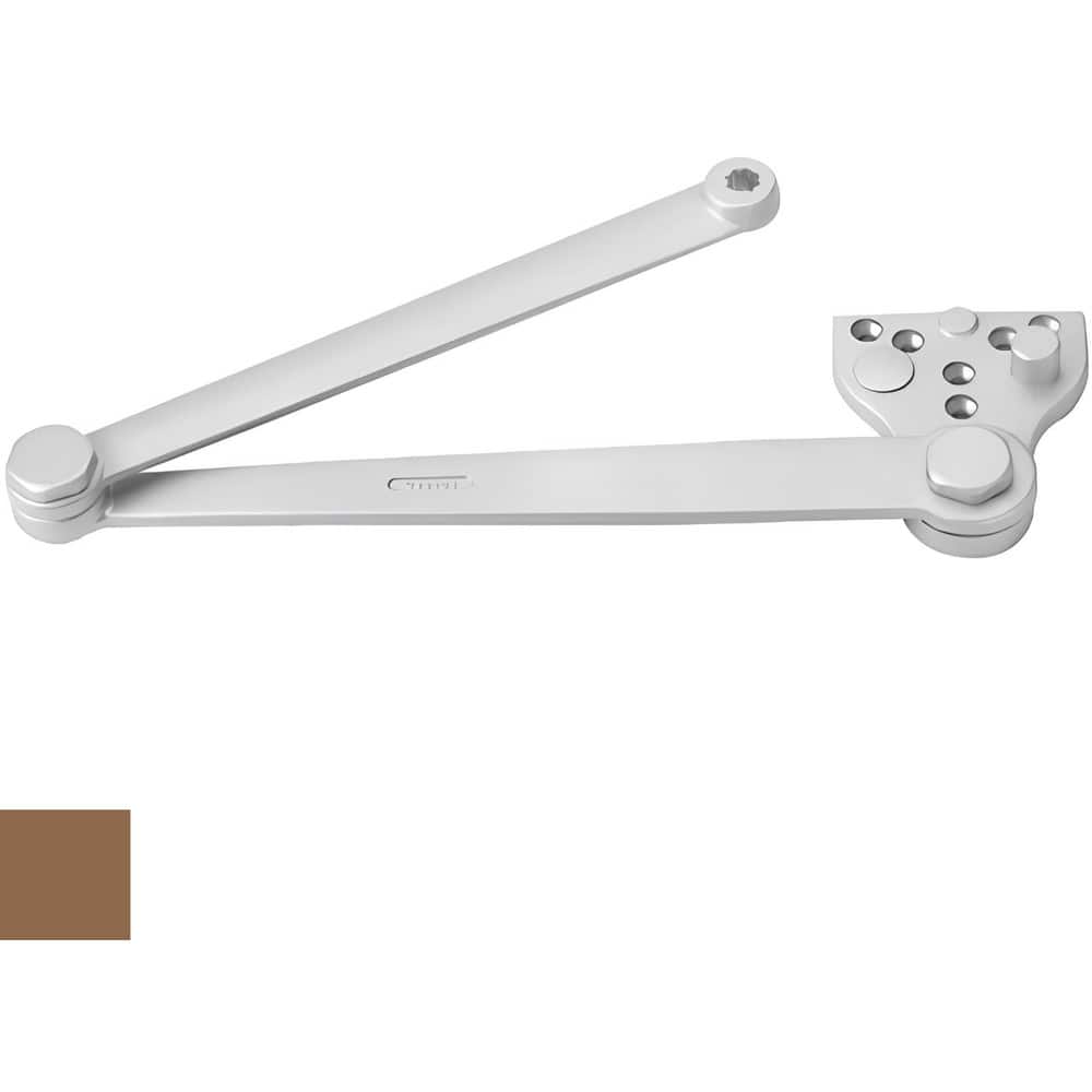 Door Closer Accessories, Accessory Type: Heavy Duty Parallel Arm with Backstop , For Use With: DC6000 Series Door Closers , Finish: Light Bronze  MPN:689F03-691