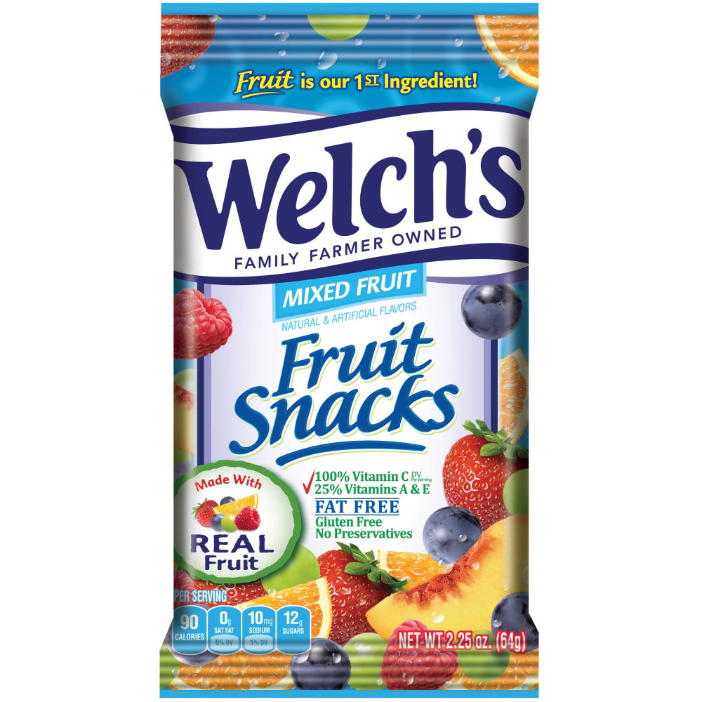Welchs Mixed Fruit Snacks - Gluten-free, Preservative-free, Trans Fat Free MPN:2898