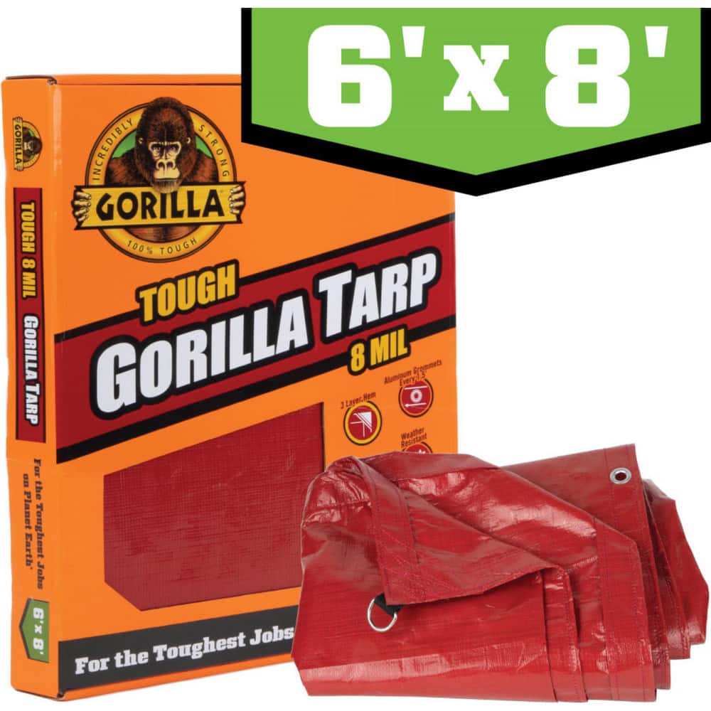 Tarps & Dust Covers; Material: Polyethylene ; Shape: Rectangle ; Length (Feet): 8 ; Width (Feet): 6 ; Width (Inch): 72in ; Grommet: Yes MPN:97030