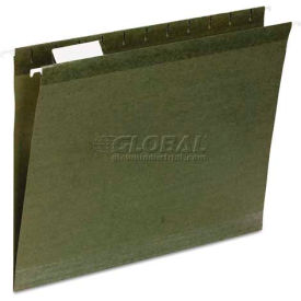 Universal® Reinforced Recycled Hanging Folder 1/3 Cut Letter Standard Green 25/Box UNV24113***