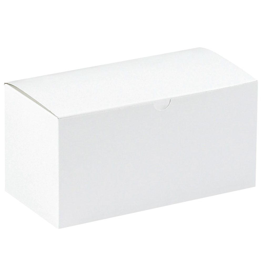 Office Depot Brand Gift Boxes, 9inL x 4 1/2inW x 4 1/2inH, 100% Recycled, White, Case Of 100 MPN:GB944