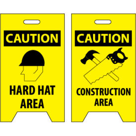 Floor Sign - Caution Hard Hat Area Construction Area FS16