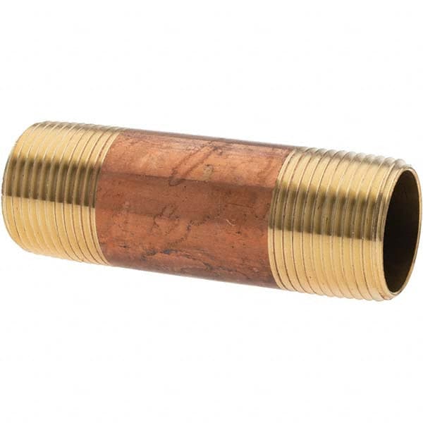 Brass Pipe Nipple: Threaded on Both Ends, 3