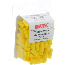 Allpoints 28-1678 Yellow Wire Connectors - 100/Pack 281678