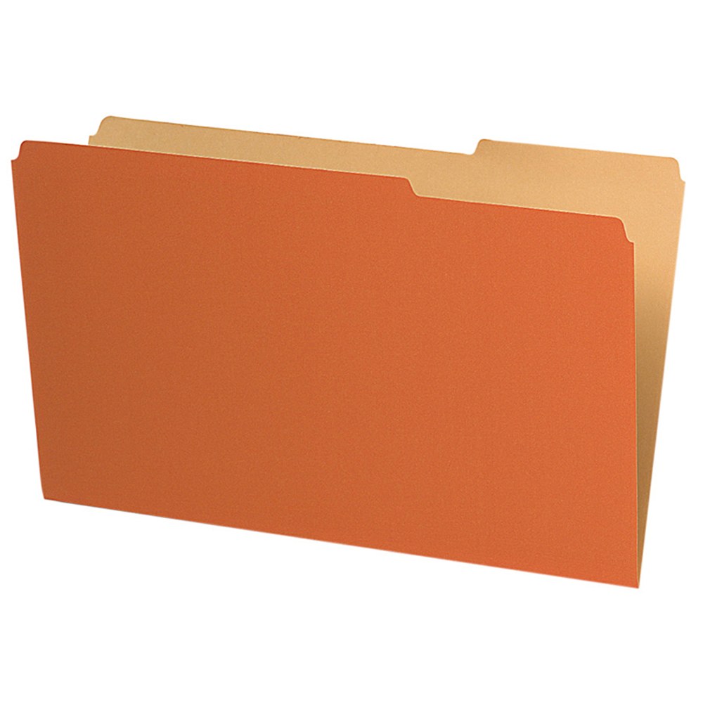 Pendaflex Legal-Size Interior File Folders, 1/3 Cut, Orange, Box Of 100 MPN:435013ORA