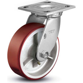 Colson® 4 Series Swivel Plate Caster 4.06109.949.7 - Mold-On Polyurethane 6