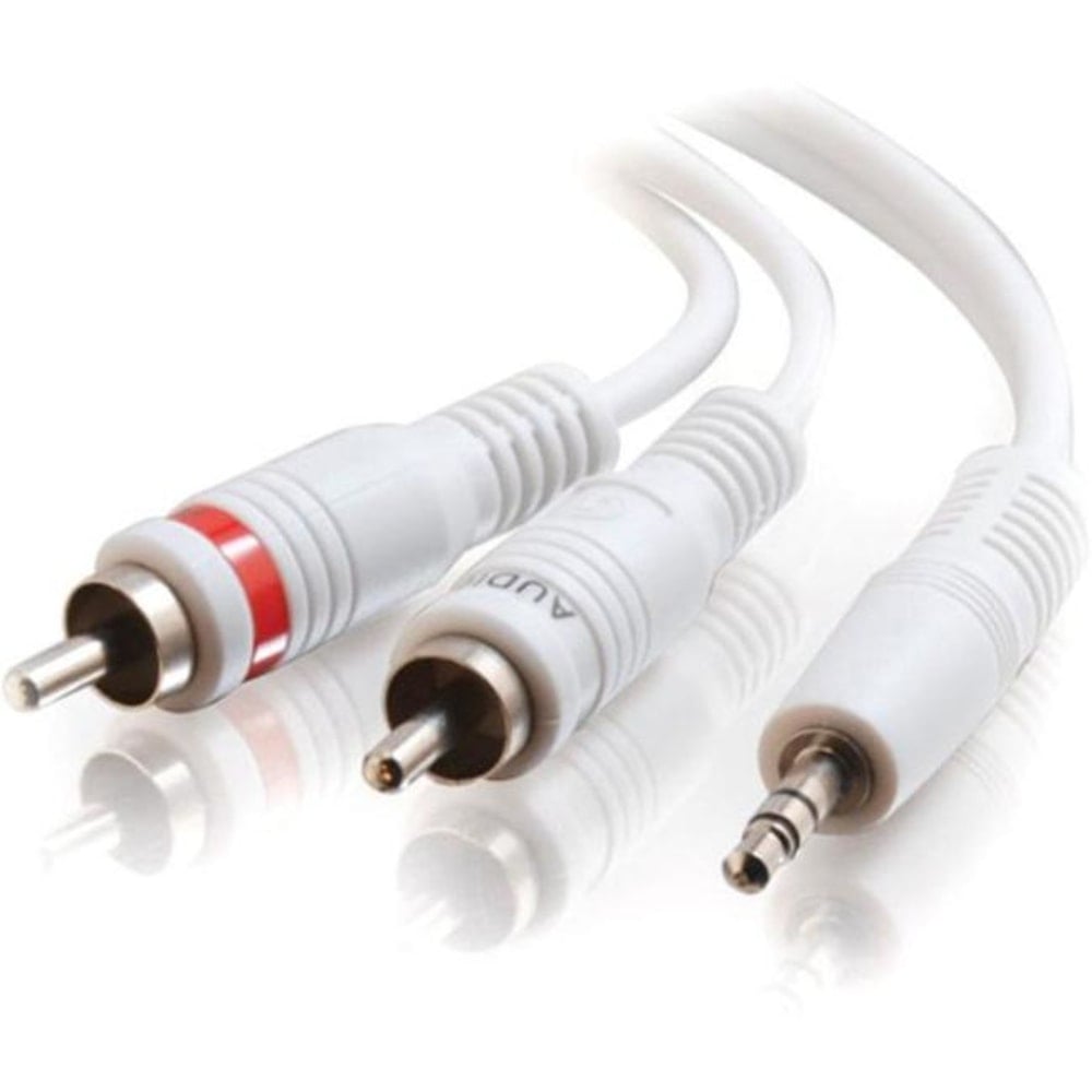 C2G 50ft One 3.5mm Stereo Male to Two RCA Stereo Male Audio Y-Cable, 50 ft MPN:40373
