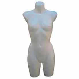 Female 3/4 Torso No Arms - Milky White PETFMW