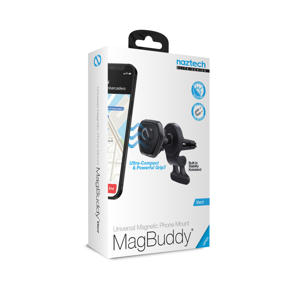Naztech MagBuddy Elite Vent Mount, Black MPN:15477