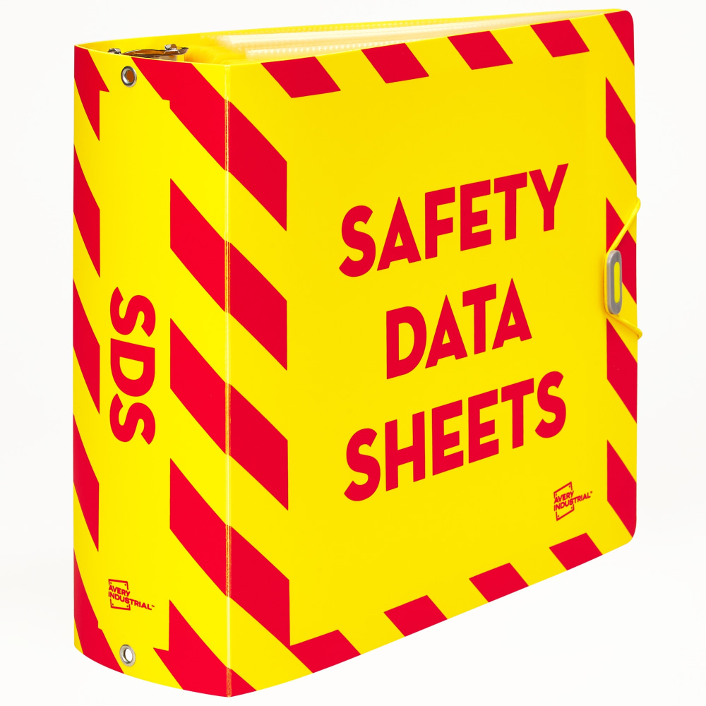 Avery UltraDuty SDS Binder Bundle, 8 1/2in x 11in, Yellow, Red MPN:77714
