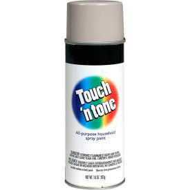 Rust-Oleum® Touch 'n Tone Spray Paint 10 oz. Aerosol Can Flat Aluminum - Pkg Qty 6 356782