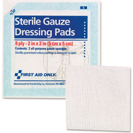 First Aid Only™ SmartCompliance™ Gauze Pad Sterile 8-Ply 2