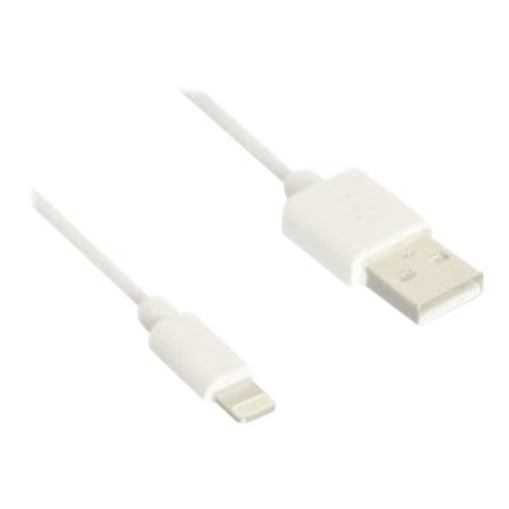 B3E - Lightning cable - USB male to Lightning male - 3 ft - white MPN:AP-LT17