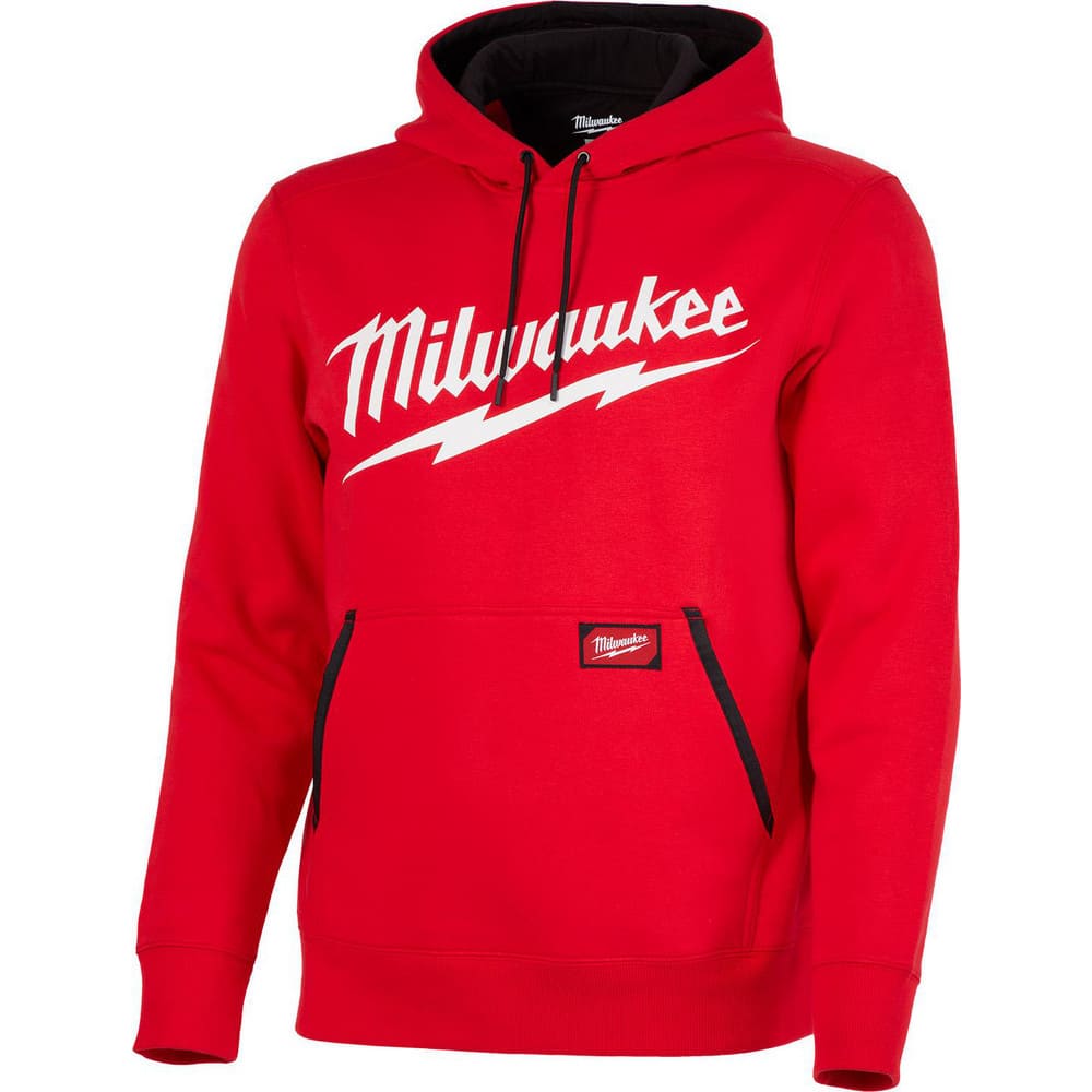 Shirts, Garment Style: Hooded, Pull-Over , Garment Type: Breathable, Cotton, Hoods, Washable , Size: 2X-Large , Color: Red , Material: Cotton, Polyester  MPN:352R-2X
