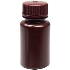 United Scientific™ Reagent Bottle Wide Mouth HDPE 60ml Capacity Amber Pack of 12 33462